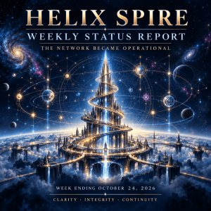 Helix Spire Weekly Status Report — The Network Became Operational | October 24, 2026