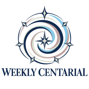 Weekly Centarial logo: a seven-point spiral compass returning toward a central star.